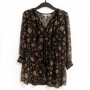 Zara Black Floral Dress